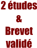 2 études &  Brevetvalidé