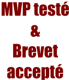 MVP testé &  Brevetaccepté